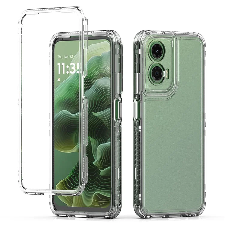Für Motorola Moto G35 5G Hülle Anti-Kratzer Acryl-TPU klare Handyhülle