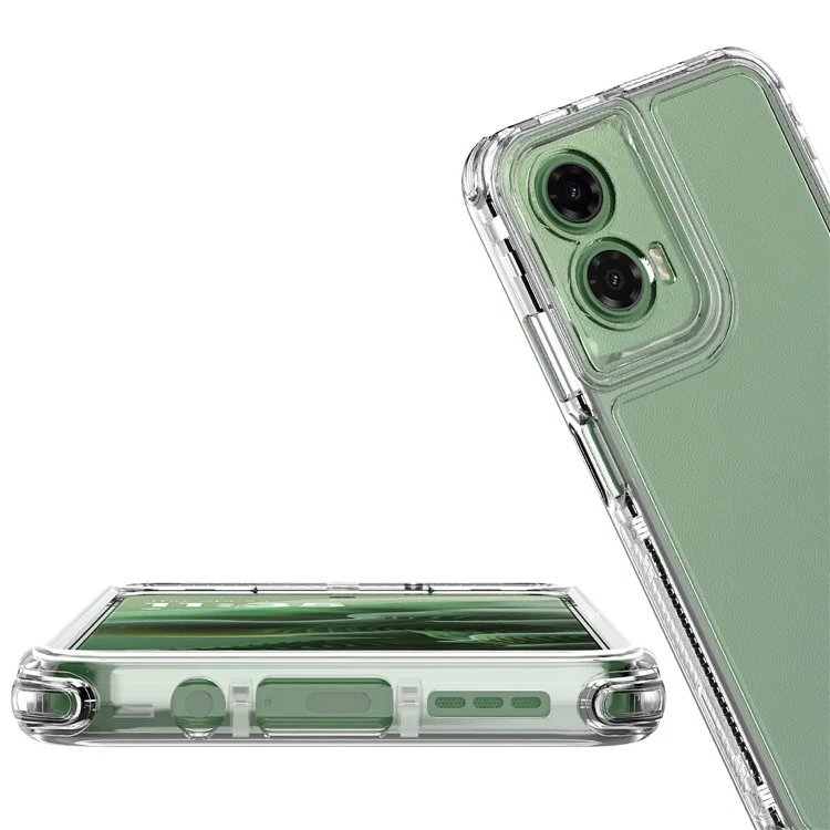 Für Motorola Moto G35 5G Hülle Anti-Kratzer Acryl-TPU klare Handyhülle