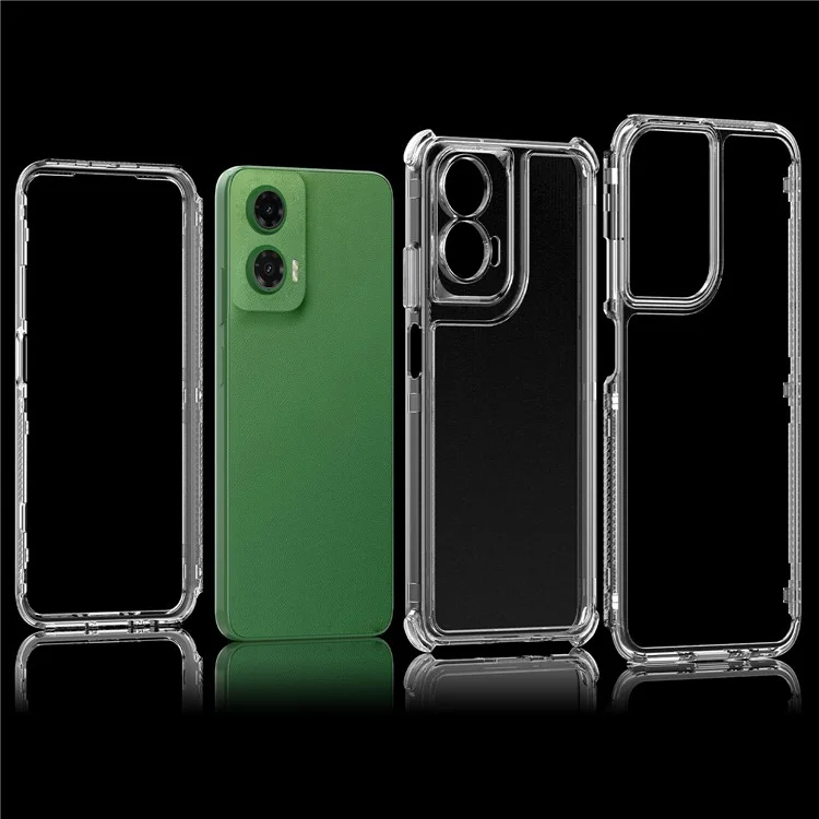 Für Motorola Moto G35 5G Hülle Anti-Kratzer Acryl-TPU klare Handyhülle