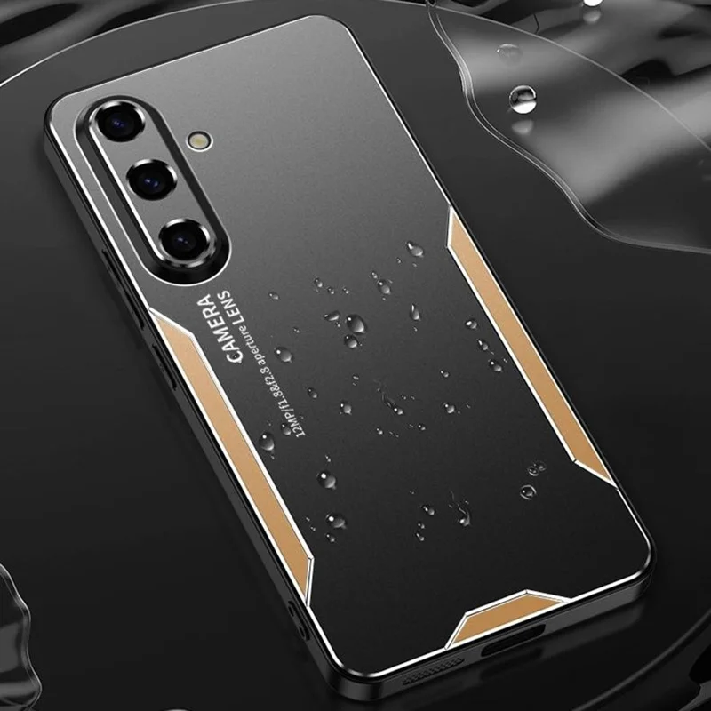 For Samsung Galaxy A56 5G Phone Case Aluminium Alloy TPU PC Back Cover - Red