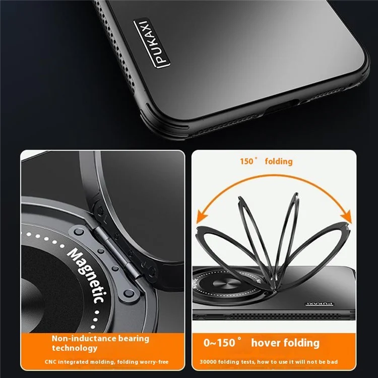 Coque compatible avec Xiaomi Redmi K70 Ultra avec support MagSafe, dissipation de la chaleur en TPU et PC - Bleu