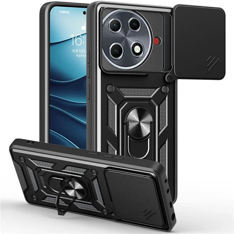 For TECNO Camon 30S Pro 4G Case with Slide Camera Lid PC+TPU Kickstand Phone Cover - Black

Custodia per TECNO Camon 30S Pro 4G con coperchio scorrevole per fotocamera, in PC+TPU, con supporto - Nero