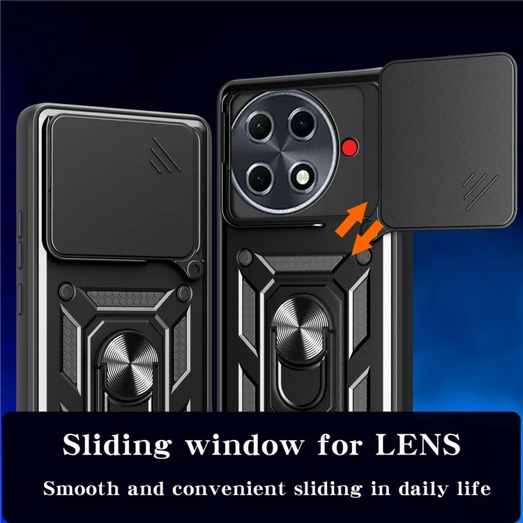 For TECNO Camon 30S Pro 4G Case with Slide Camera Lid PC+TPU Kickstand Phone Cover - Black

Custodia per TECNO Camon 30S Pro 4G con coperchio scorrevole per fotocamera, in PC+TPU, con supporto - Nero