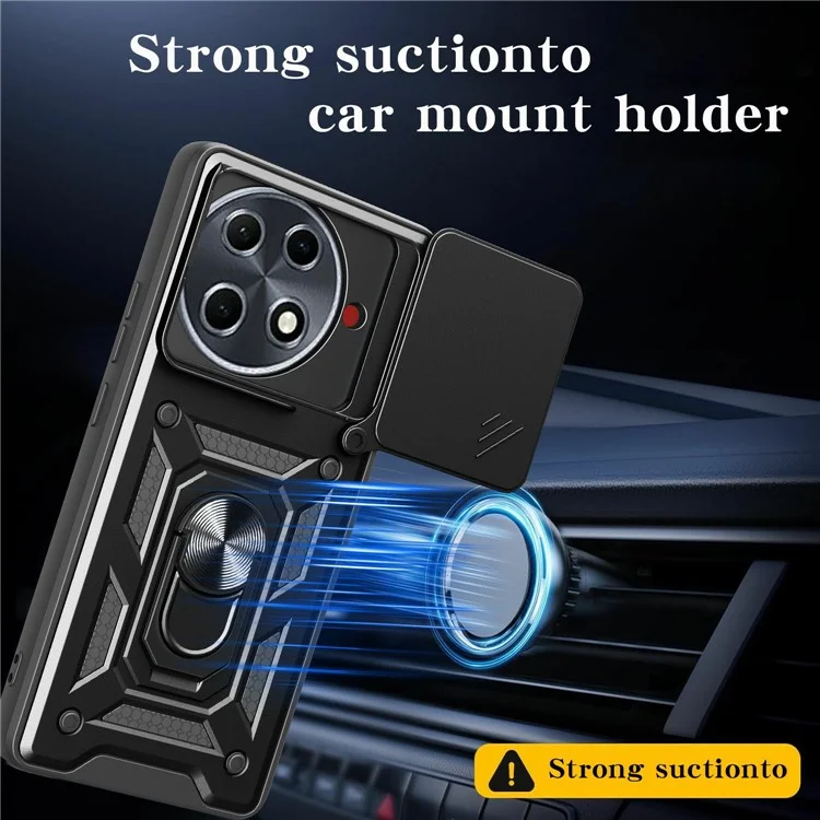 For TECNO Camon 30S Pro 4G Case with Slide Camera Lid PC+TPU Kickstand Phone Cover - Black

Custodia per TECNO Camon 30S Pro 4G con coperchio scorrevole per fotocamera, in PC+TPU, con supporto - Nero