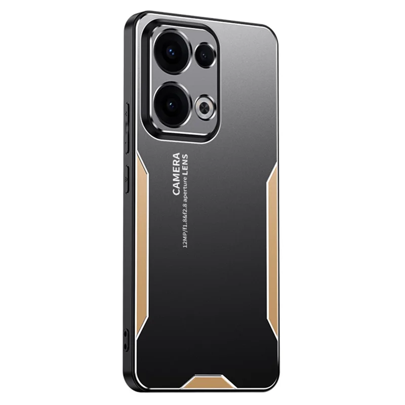 Custodia per telefono Oppo Reno13 5G (Global) in lega di alluminio + TPU + PC - Oro