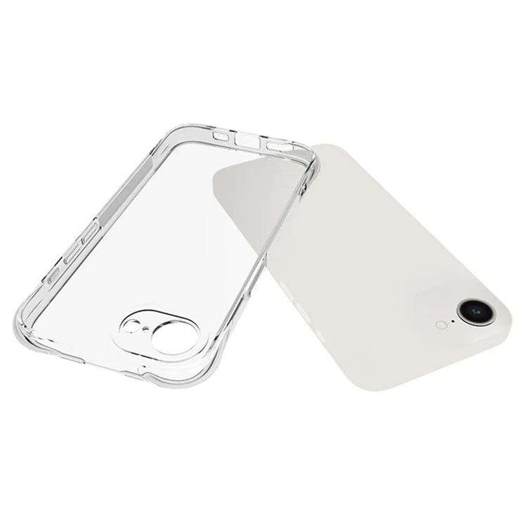 Funda de teléfono TPU para iPhone SE (2024) antideslizante y transparente