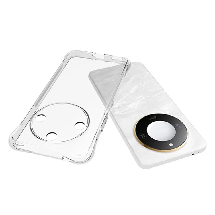 Für Honor X9c Smart 5G / X60 5G TPU Handyhülle rutschfest, transparente Mobiltelefon-Abdeckung