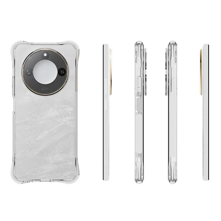 Für Honor X9c Smart 5G / X60 5G TPU Handyhülle rutschfest, transparente Mobiltelefon-Abdeckung