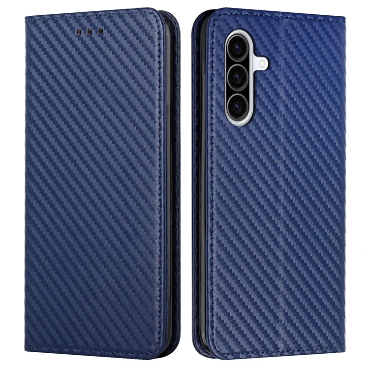 Étui à rabat en cuir pour Samsung Galaxy A26 5G avec support, fermeture magnétique résistante - Bleu