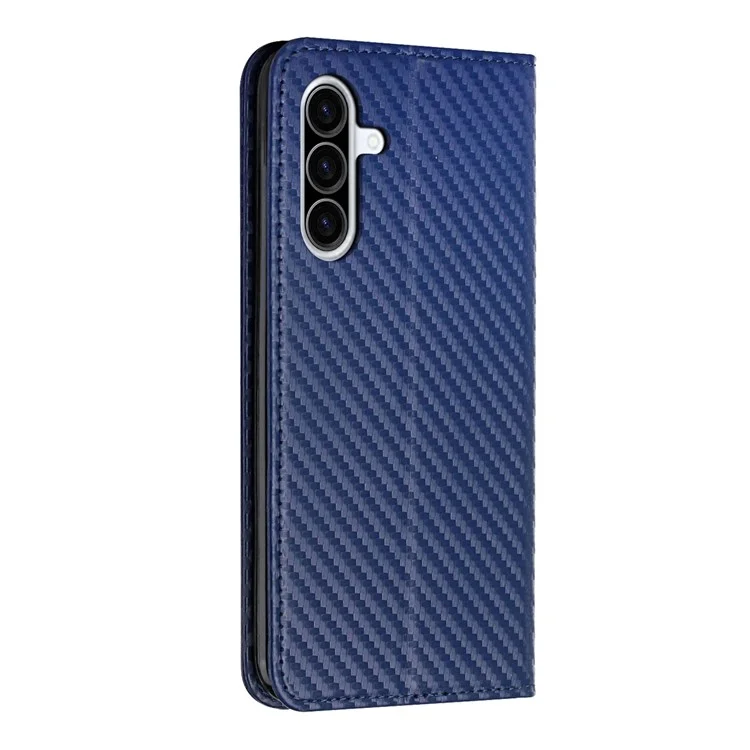Étui à rabat en cuir pour Samsung Galaxy A26 5G avec support, fermeture magnétique résistante - Bleu