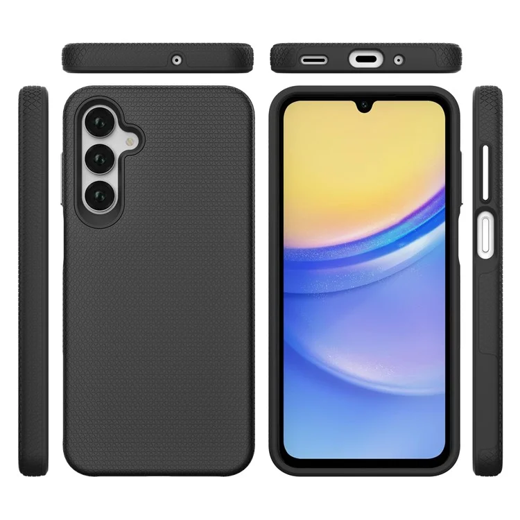 Coque pour Samsung Galaxy A36 5G / A56 5G, en TPU+PC, avec protection anti-chute aux quatre coins - Noir