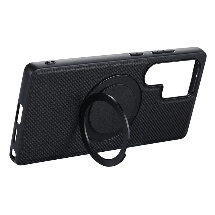 Funda magnética para Samsung Galaxy S25 Ultra con soporte de anillo, serie TCY de VILI, cubierta posterior de PC y TPU.