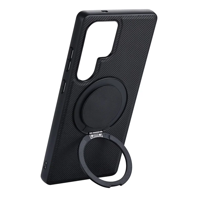 Funda magnética para teléfono con soporte para Samsung Galaxy S24 Ultra de la serie TCY de VILI, cubierta trasera de PC y TPU