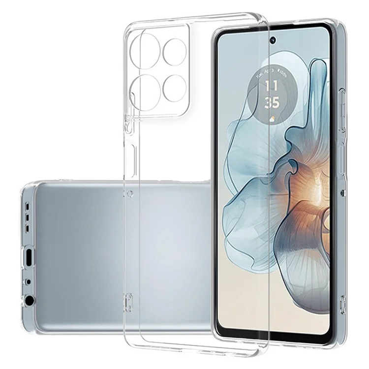 Funda de teléfono transparente y ultra delgada de TPU flexible para Motorola Moto G Power (2025)