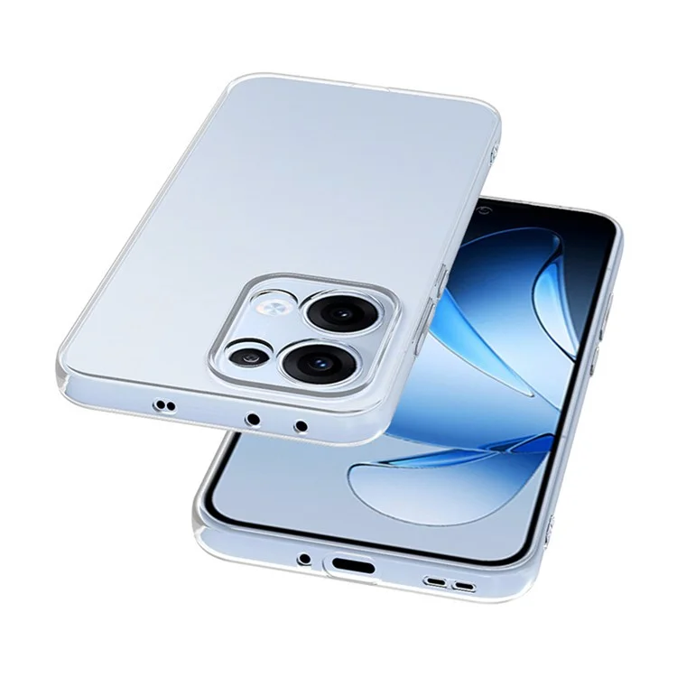 Прозрачный чехол для телефона Oppo Reno13 5G (глобальная версия), ультратонкий гибкий чехол из ТПУ.