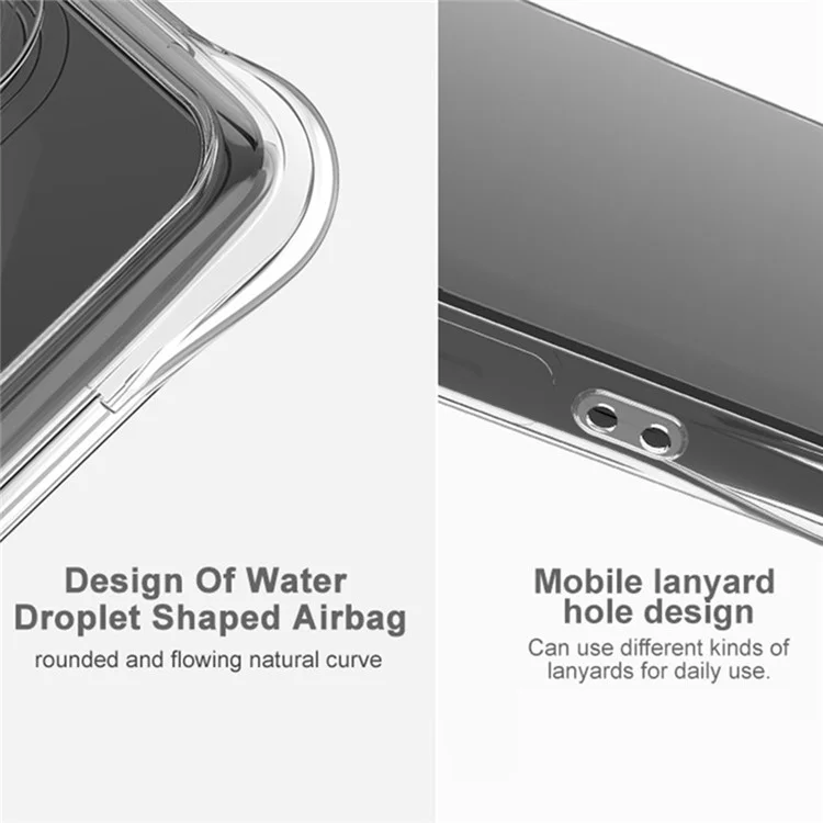 Coque IMAK pour Samsung Galaxy S25+ en TPU, protection antichoc avec airbag - Transparent