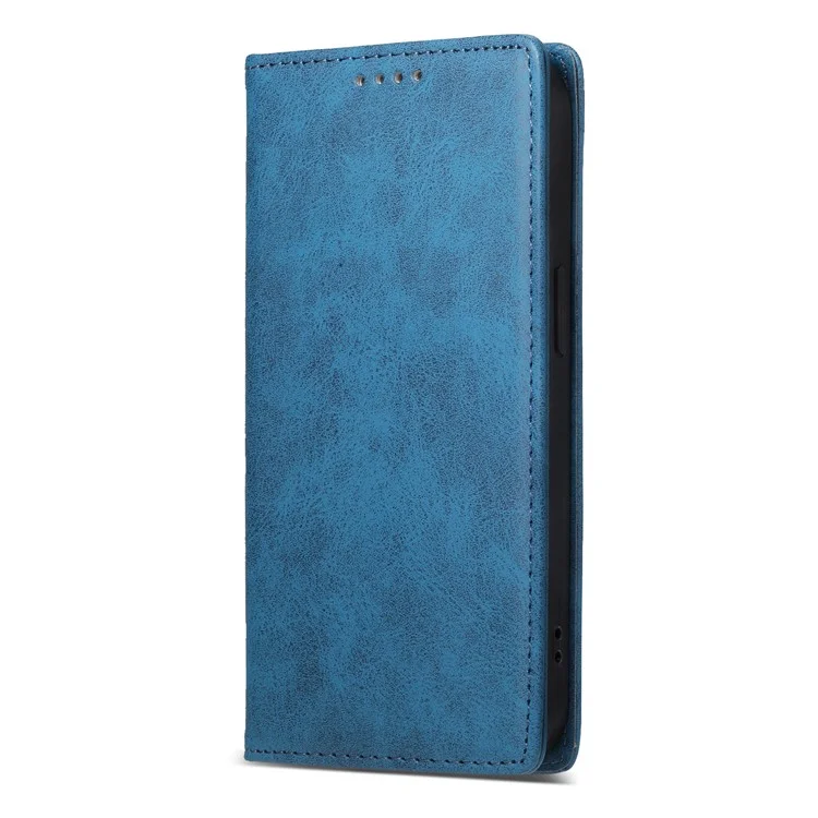Capa carteira de couro PU com bloqueio RFID para Xiaomi 15 Pro - Azul