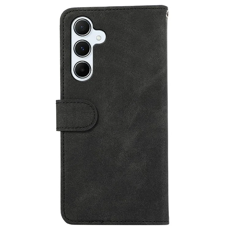ABEEL Custodia per Samsung Galaxy A56 5G, in pelle con scomparsa del colore, cover per telefono con protezione RFID - Nero
