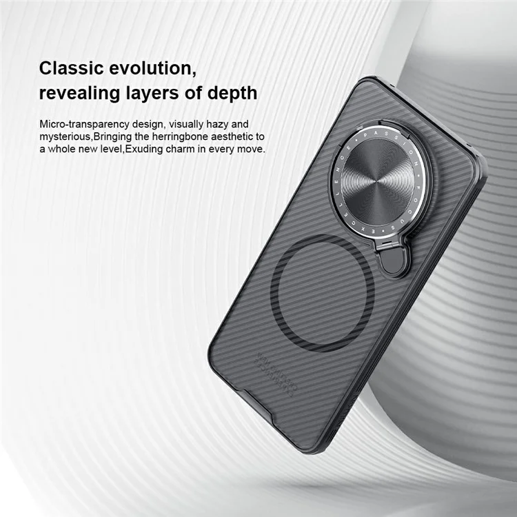Étui NILLKIN Camshield Prop Series compatible avec Huawei Mate 70, avec protection MagSafe en TPU+PC et volet pour l'appareil photo.