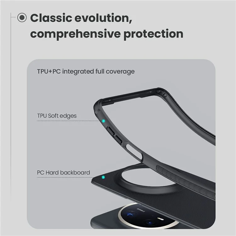 Coque Nillkin Frosted Shield Pro pour Huawei Mate 70 Pro / Mate 70 Pro+ compatible avec MagSafe, en PC+TPU.