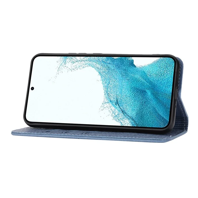 Für Samsung Galaxy A56 5G Hülle Gewebte Textur PU-Leder Brieftasche Handyhülle - Grau