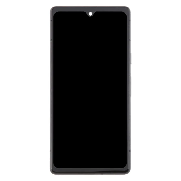Para Google Pixel 7a G82U8 Grado C Ensamblaje de pantalla OLED y digitalizador + Marco (sin logotipo) - Negro