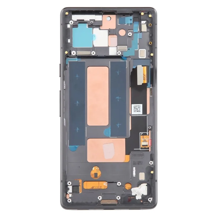 Para Google Pixel 7a G82U8 Grado C Ensamblaje de pantalla OLED y digitalizador + Marco (sin logotipo) - Negro