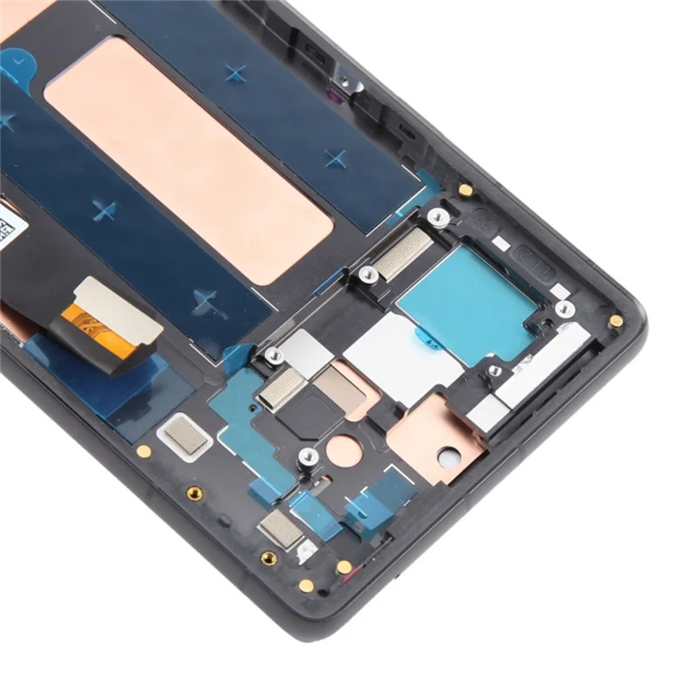 Para Google Pixel 7a G82U8 Grado C Ensamblaje de pantalla OLED y digitalizador + Marco (sin logotipo) - Negro