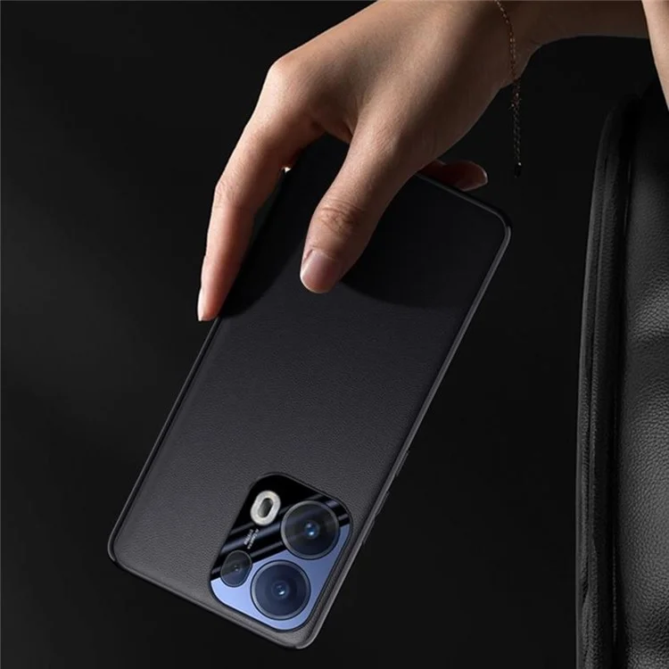 Für Oppo Reno13 5G (Global) Hülle stoßfest PU-Leder + TPU Handyhülle - Lila