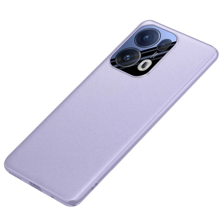 For Oppo Reno13 Pro 5G Case Drop Resistant PU Leather+TPU Phone Cover - Purple