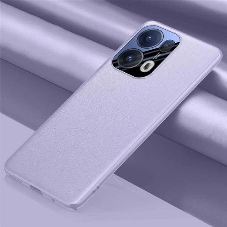 For Oppo Reno13 Pro 5G Case Drop Resistant PU Leather+TPU Phone Cover - Purple