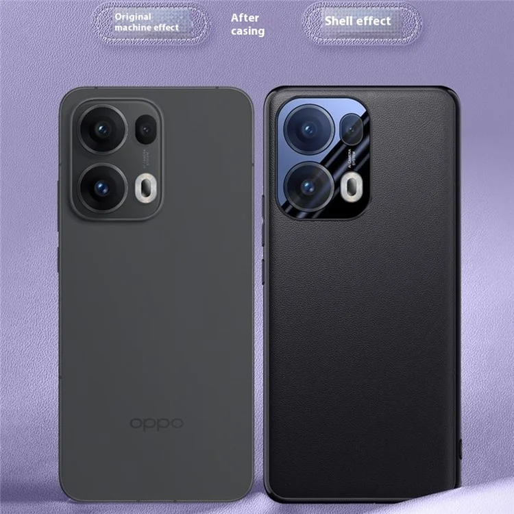 For Oppo Reno13 Pro 5G Case Drop Resistant PU Leather+TPU Phone Cover - Purple