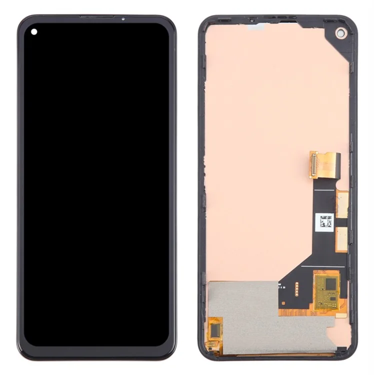 Para Google Pixel 5a 5G G1F8F G4S1M Tela LCD e Conjunto de Digitalizador + Peça de Estrutura (Tecnologia TFT) (Sem Logotipo)