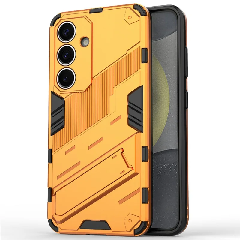 For Samsung Galaxy A26 5G Case PC+TPU Shockproof Phone Cover with Kickstand - Orange
