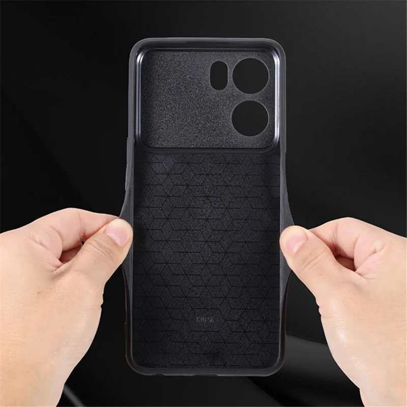 AZNS For Oppo K10 5G Anti-fall Cell Phone Cover Precise Cutouts Imprinted Pattern PU Leather + TPU Protective Phone Case - Black