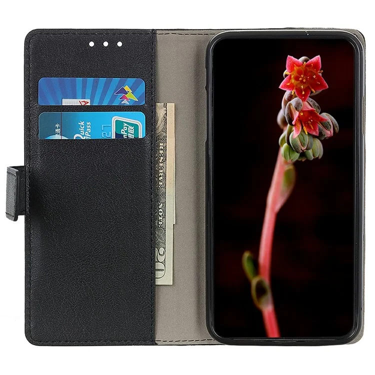 Étui pour Samsung Galaxy A26 5G en cuir PU avec support et portefeuille - Noir
