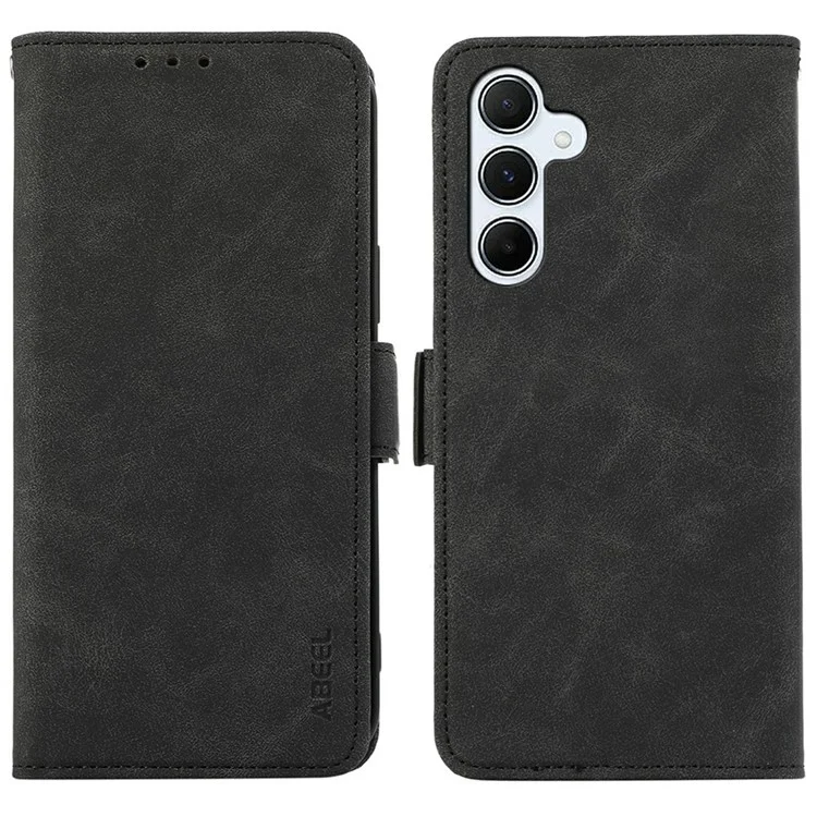 ABEEL Custodia per Samsung Galaxy A26 5G in pelle PU con supporto e protezione RFID - Nero