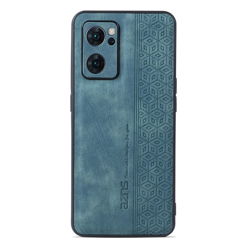 AZNS mobilhölse till Oppo Reno7 5G (Global), intryckt mönster PU-läder+TPU skyddshölse - Grön