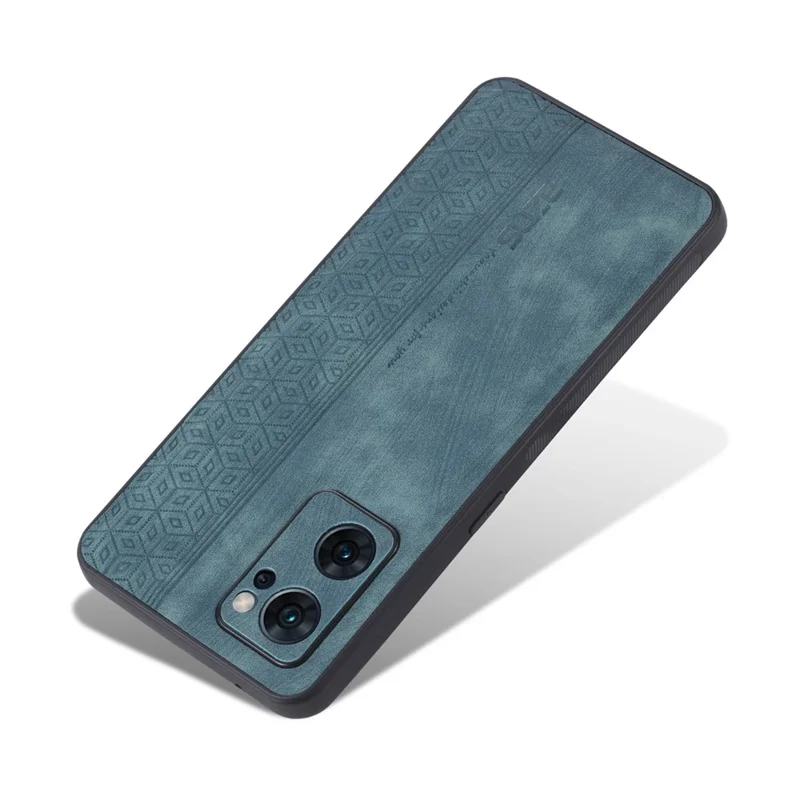 AZNS mobilhölse till Oppo Reno7 5G (Global), intryckt mönster PU-läder+TPU skyddshölse - Grön