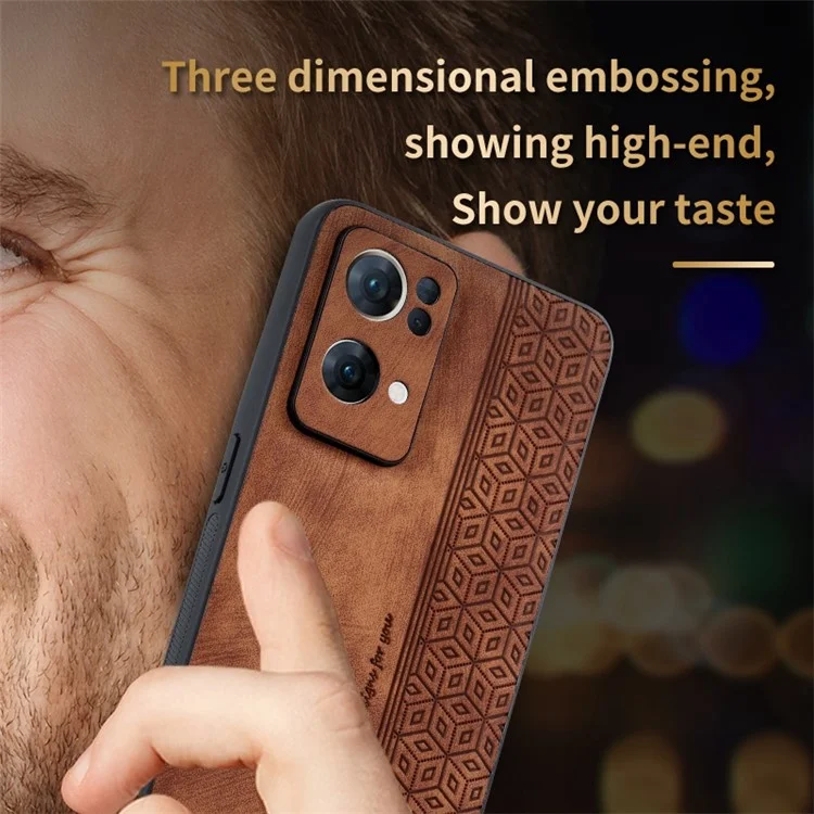 AZNS Pour Oppo Reno7 Pro 5G Résistant à la Drop-drop. - Brun