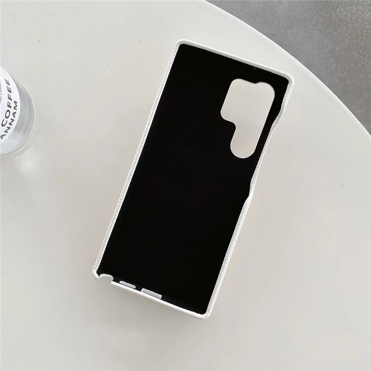 Für Samsung Galaxy S25 Ultra Hülle mit Kartenfach, Armband, Ständer, PU-Leder + PET-Telefonabdeckung - Weiß