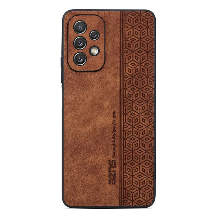 AZNS Для Samsung Galaxy A13 4G Против Scratch Cover Cover Shell Shell Patter Chetem+tpu Chase - Коричневый