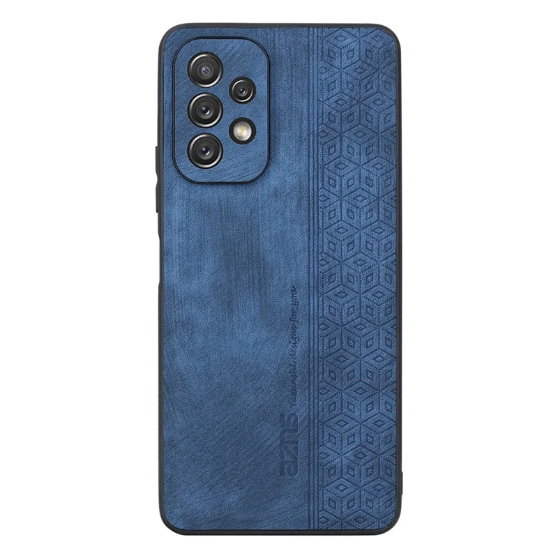 AZNS Für Samsung Galaxy A23 4G / 5G (Globale Version) Handyhülle Schale Geprägtes Muster PU-Leder+TPU Stoßfeste Handyhülle - Blau