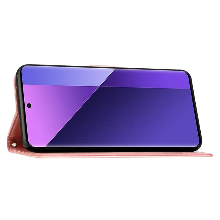 Custodia per Samsung Galaxy A26 5G in pelle PU con copertura a portafoglio e tracolla - Oro rosa