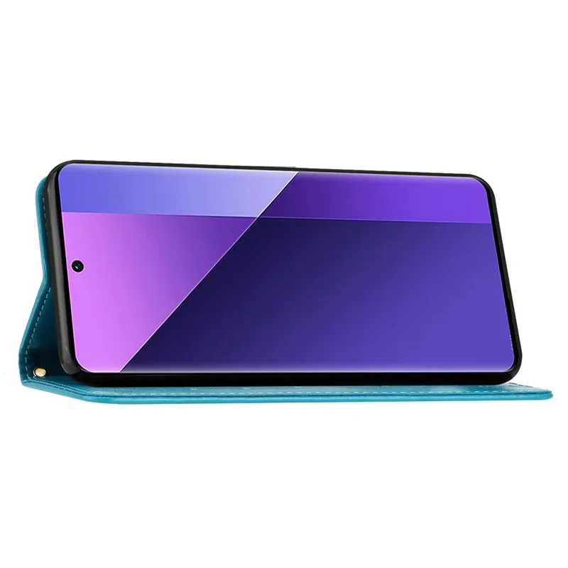 For Honor Magic7 Lite 5G / X9c 5G / X60 Pro 5G Case PU Leather Phone Wallet Cover with Strap - Blue