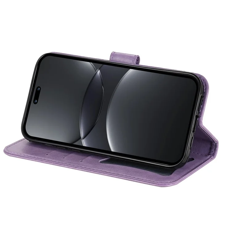 Capa para Huawei nova 13 Pro 5G de couro PU com carteira e proteção floral - Roxo