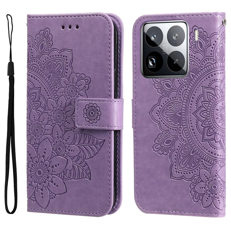 For Xiaomi 15 Pro Case PU Leather Wallet Floral Phone Cover Stand View - Purple

Für Xiaomi 15 Pro Hülle PU-Leder Geldbörse Blumen Handyhülle Ständer Ansicht - Lila