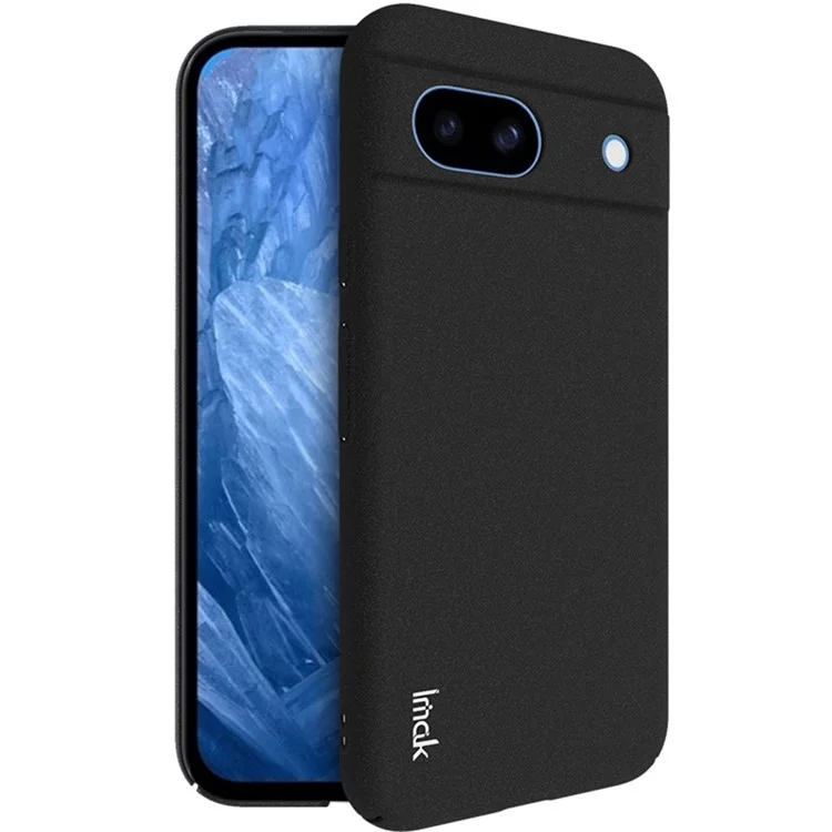 Coque rigide en PC pour Google Pixel 8a, style cowboy, de couleur noire mate.
