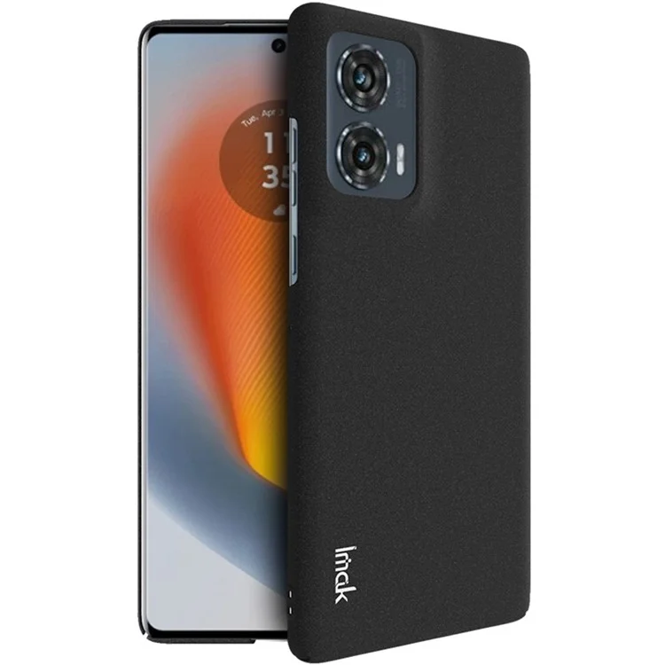 IMAK per Motorola Edge 50 Fusion 5G Custodia rigida Cowboy PC Cover posteriore - Nero opaco