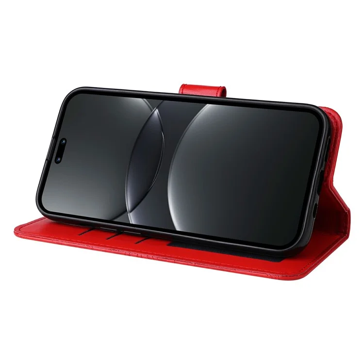 Custodia in pelle con motivo a girasole per Huawei nova 13 Pro 5G - Rosso
